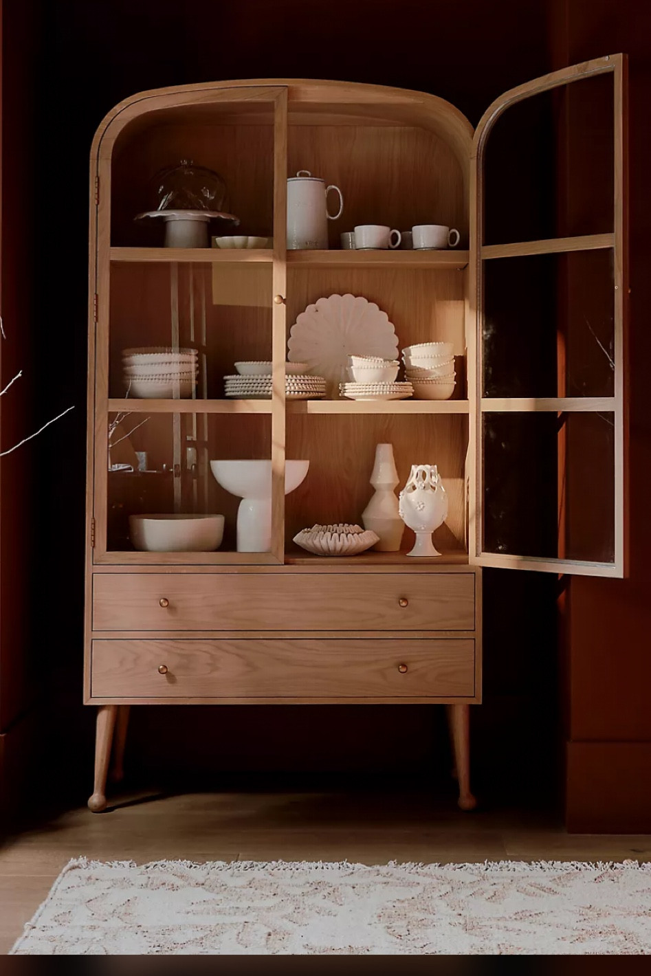Anthropologie Moretti Oak Curio Cabinet 

#LTKHome