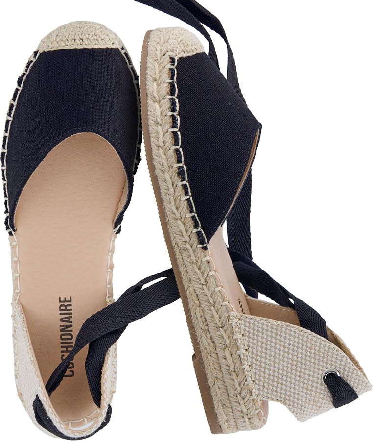 CUSHIONAIRE Talisa Espadrilles for Women, Closed Toe Wedge Sandal with Elastic Ankle Strap and Ju... | Amazon (US)