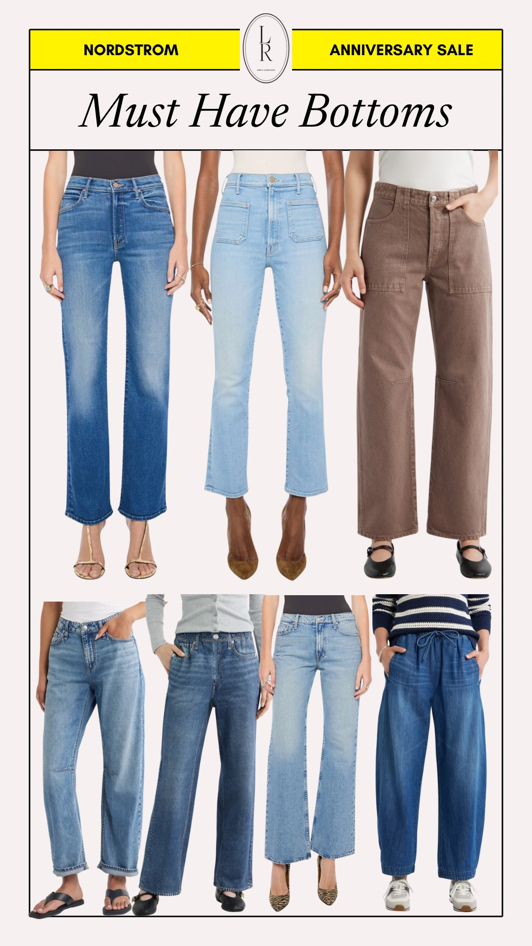 Best of bottoms! Nordstrom sale 
Tons of great jeans included!

#LTKSaleAlert