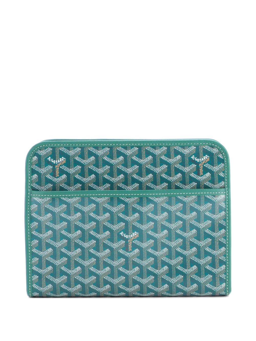 Goyard Pre-Owned Jouvence Toiletry Pouch Coated Canvas MM clutch bag - Green | Farfetch Global
