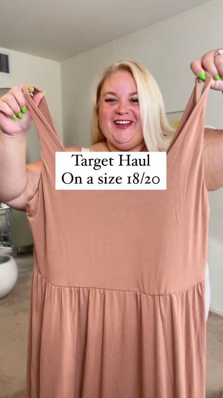 Target haul 
Wearing xxl in both but will exchange the pink for 1x

#LTKstyletip #LTKfindsunder50 #LTKplussize