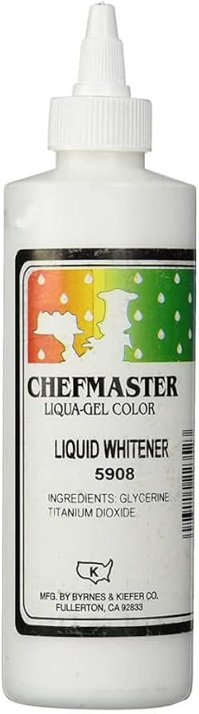 Chefmaster Liquid Whitener Food Color, 16-Ounce, White | Amazon (US)