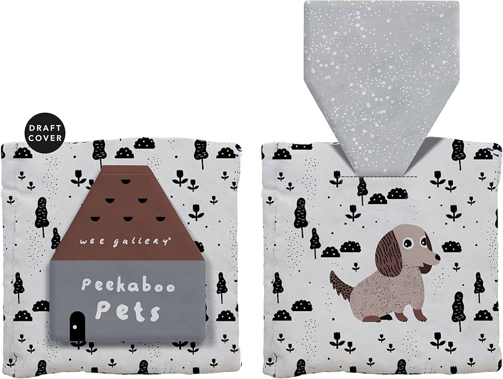 Peekaboo Pets: Baby's First Crinkle Peek-A-Book - Lift the flap! (Wee Gallery Peekaboo Cloth Book... | Amazon (US)