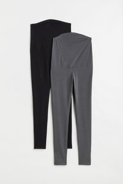 MAMA 2-pack Jersey Leggings | H&M (US)