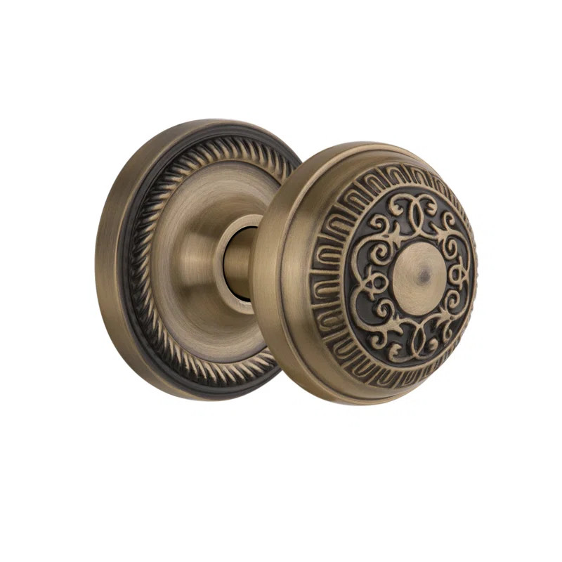 Rope Rosette with Egg & Dart Door Knob | Wayfair North America