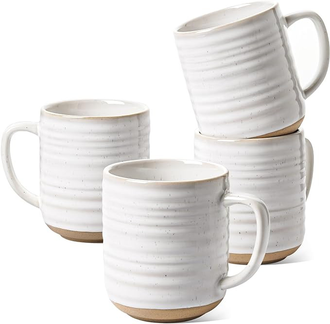 LE TAUCI Coffee Mugs 12 oz, Ceramic Mug Set, Housewarming Wedding Present, Coffee Cups for Latte,... | Amazon (US)