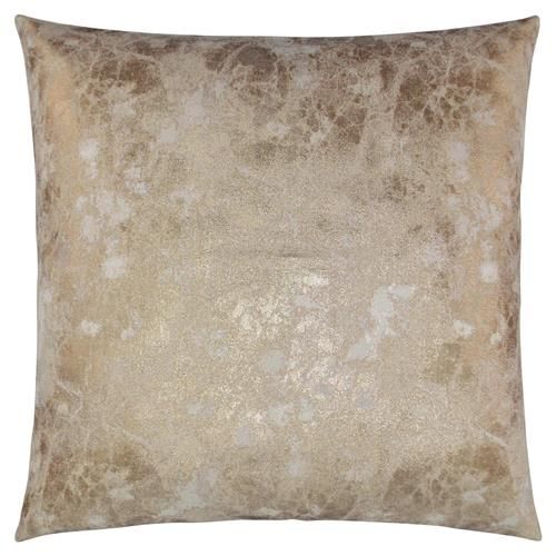 Oliver Modern Classic Square Gold Feather Down Pillow - 20 x 20 | Kathy Kuo Home