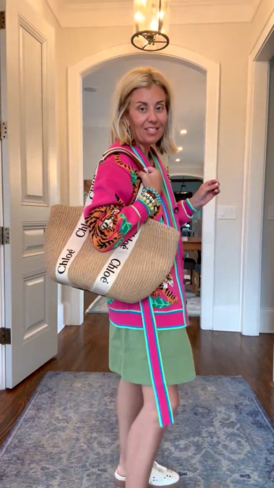 Green dress is a yes and this sweater is perfection!!! I’m in xs in dress & sweater and 8 in sneaker. 

*Boden code XCRM 15% off new styles 

#LTKdayinmylife #LTKmomlife #LTKootd