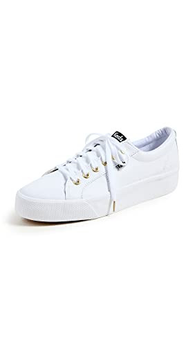 Keds Women's Jump Kick Duo Lace Up Leather Sneakers | Amazon (US)