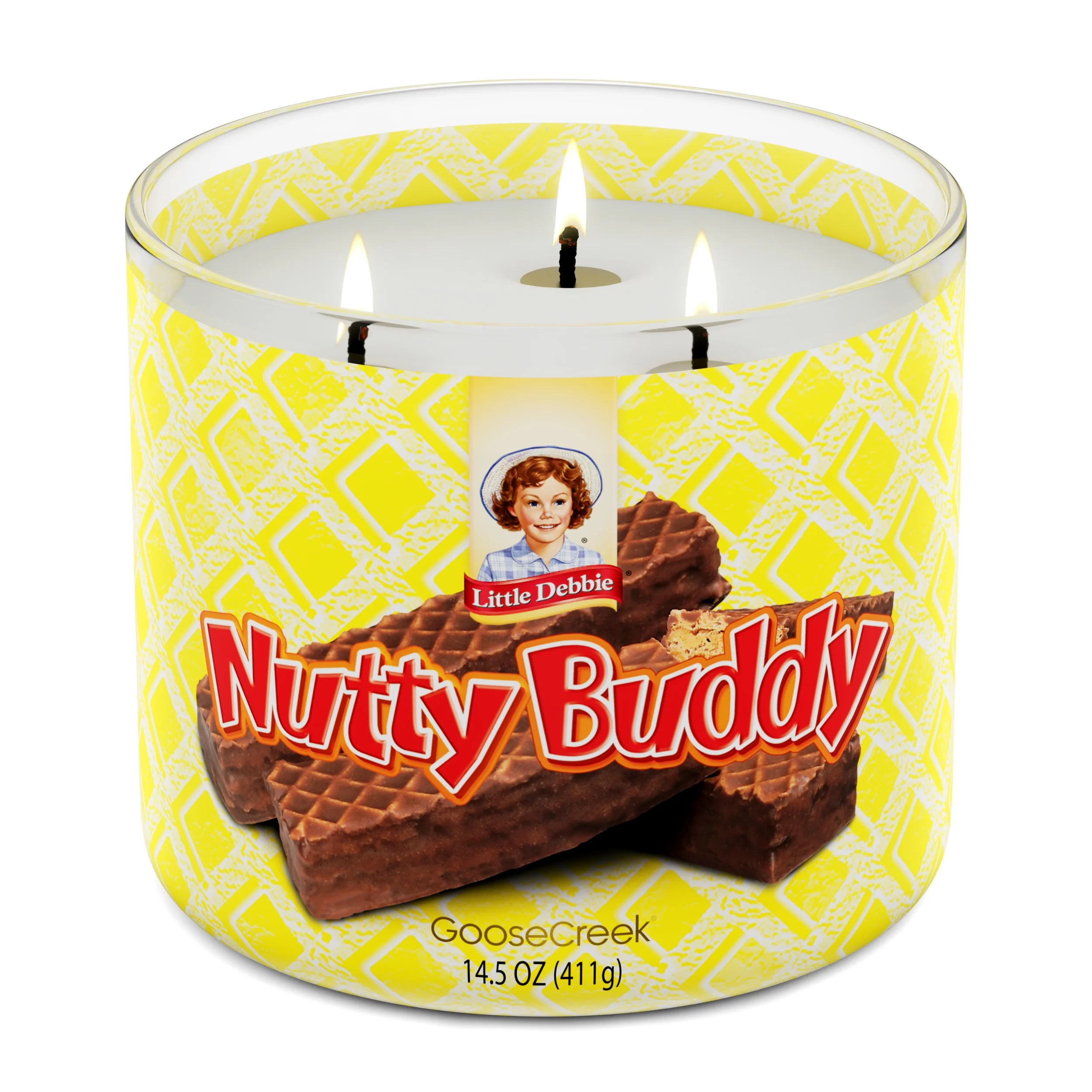 Goose Creek Little Debbie Nutty Buddy Scented 3-Wick Jar Candle 14.5oz - Walmart.com | Walmart (US)