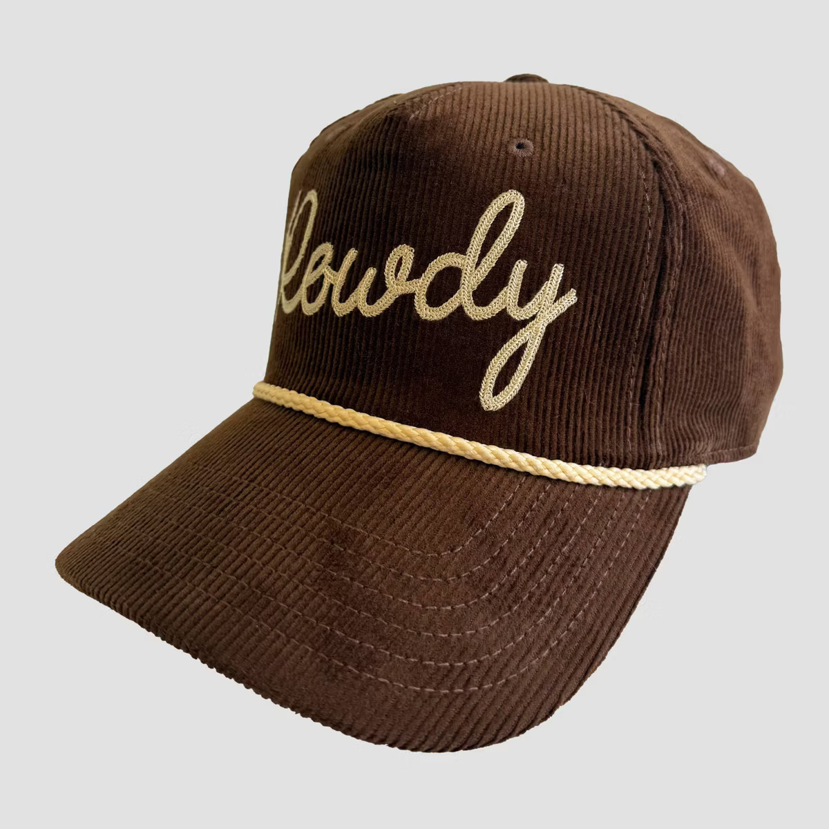 Mighty Fine Brown Cord Baseball Hat -Brown | Target