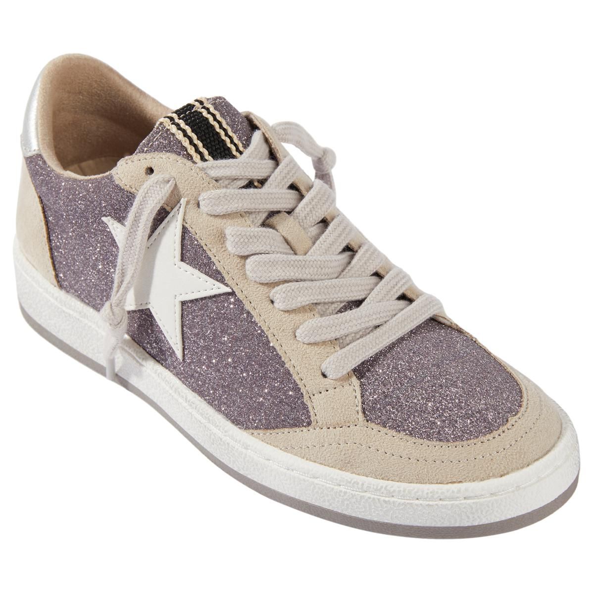 SHUSHOP PAZ Star Glitter Lace-Up Sneaker - 22338358 | HSN | HSN