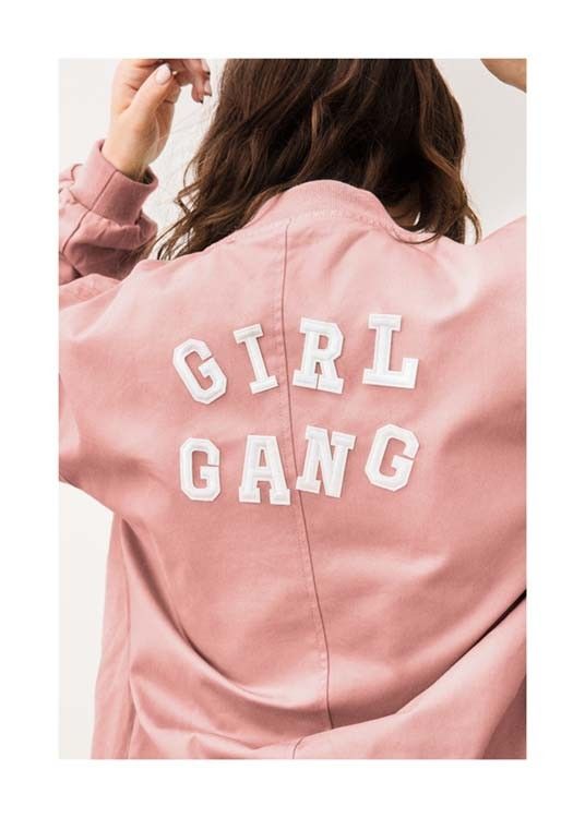 Girl Gang Jacket Poster | Desenio