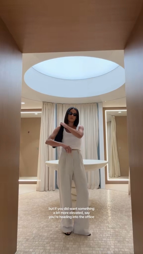 I wear size XS/6 in all except the black pants are a size 8 xx 