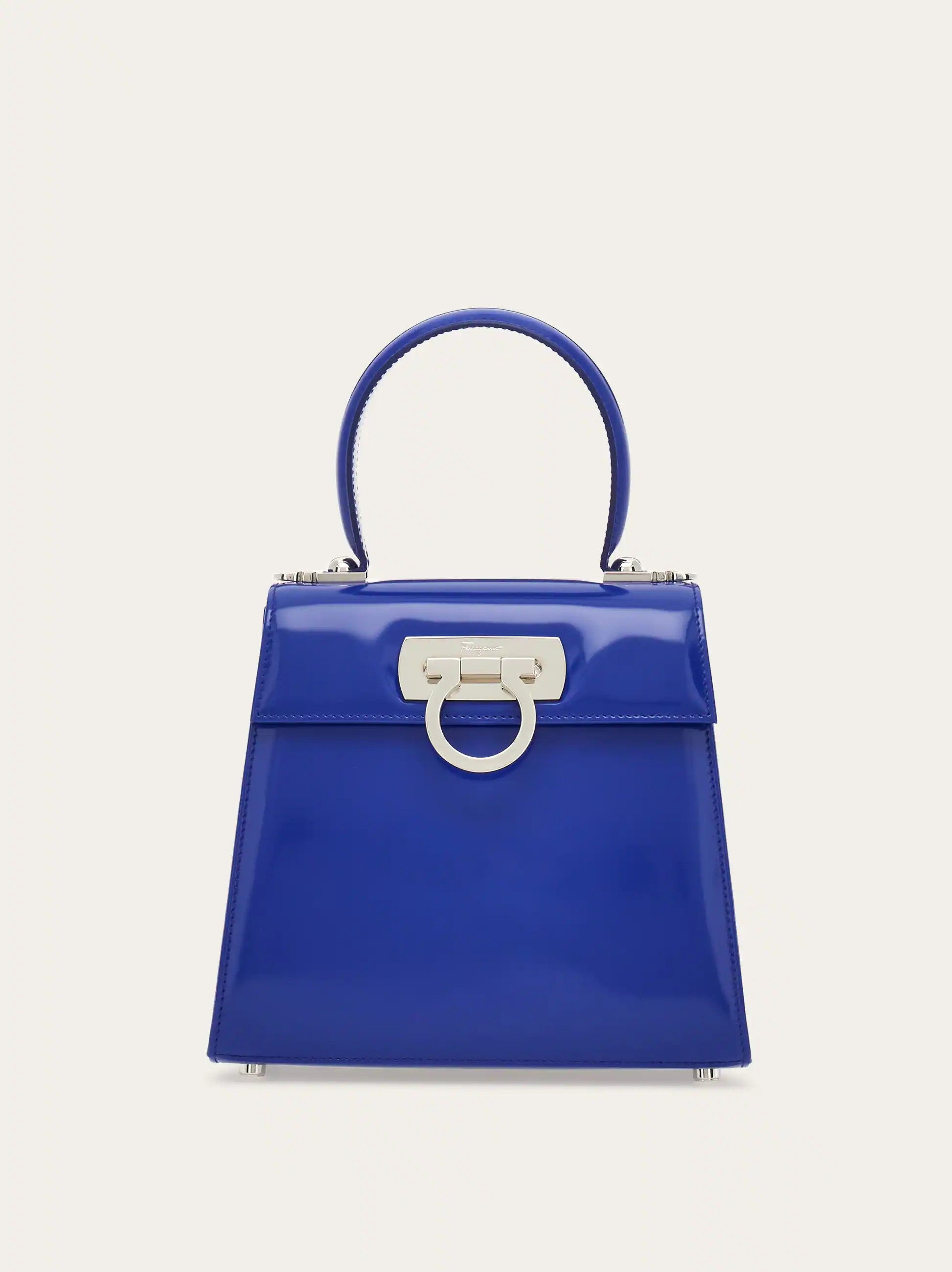 Ferragamo Women Iconic Top Handle (S) Blue | Ferragamo