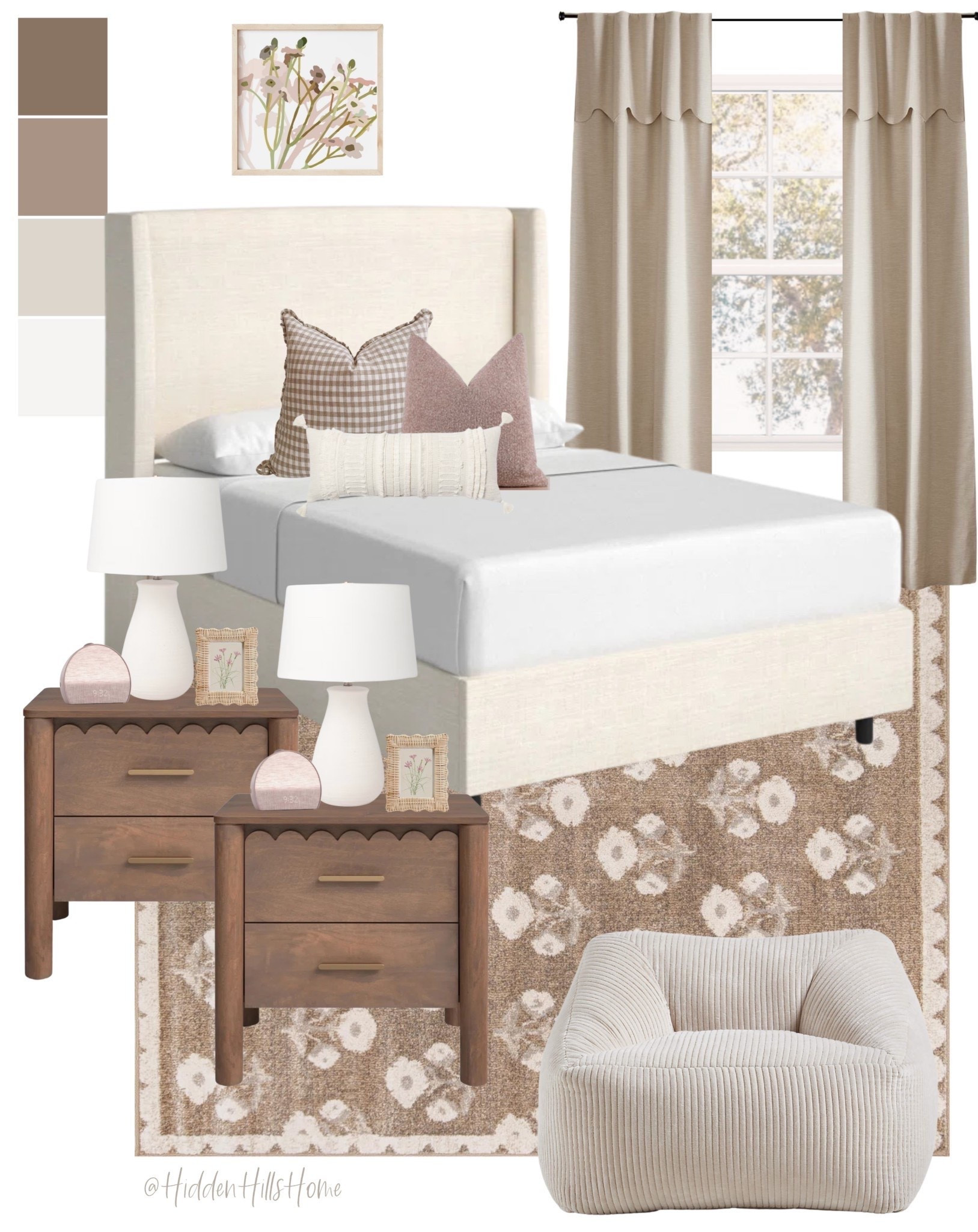 Girls room decor mood board, Tween or teen girls bedroom design, cute girls room decor ideas, Tilly bed, nightstands, home decor #bedroom

#LTKHome #LTKSaleAlert #LTKKids