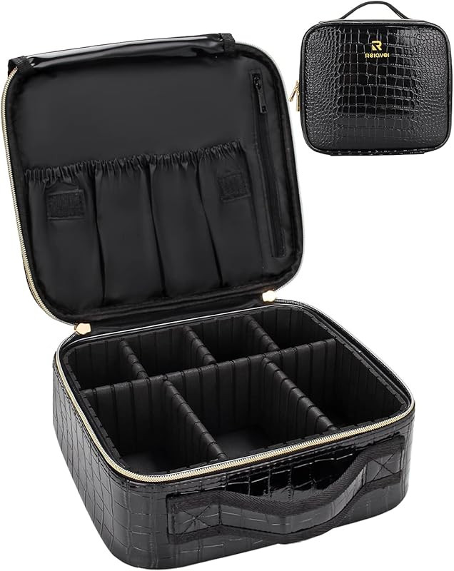 Travel Makeup Case, Train Case Makeup Brush Organizer, Professional Makeup Artist Makeup Organizer,  | Amazon (US)