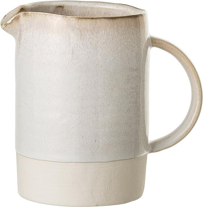 Bloomingville Distressed White Stoneware Carrie Pitcher, 6" | Amazon (US)