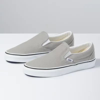 Vans Classics Slip-On (Drizzle/True White) | Vans (US)