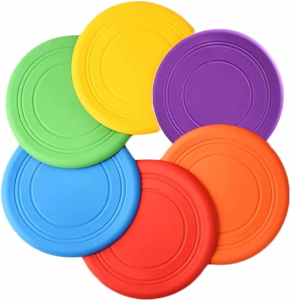 Kids Flying Disc Toy Outdoor Playing Lawn Game Disk Flyer for Kindergarten Teaching Soft Silicone... | Amazon (US)