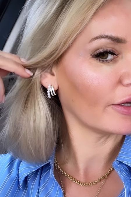 Earrings. I’m loving these and so many DMs about them   

#LTKStyleTip #LTKFindsUnder50