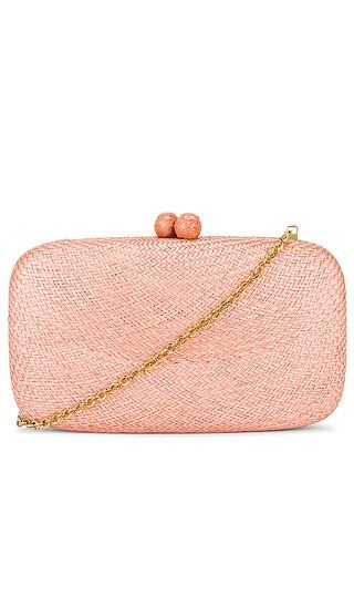 Rose Bun Clutch in Peach | Revolve Clothing (Global)