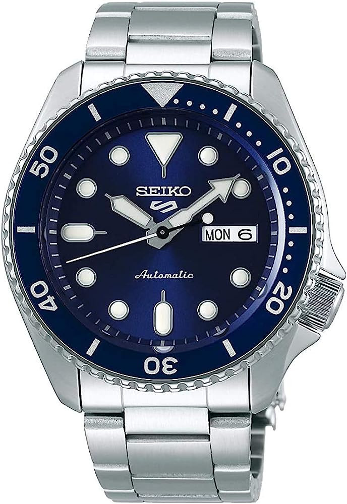 Seiko SRPD51 5 Sports Men's Watch Silver-Tone 42.5mm Stainless Steel | Amazon (US)