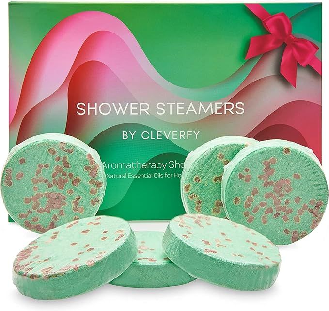 Cleverfy Aromatherapy Shower Steamers - Set of 6 Shower Bombs with Essential Oils for Relaxation ... | Amazon (US)