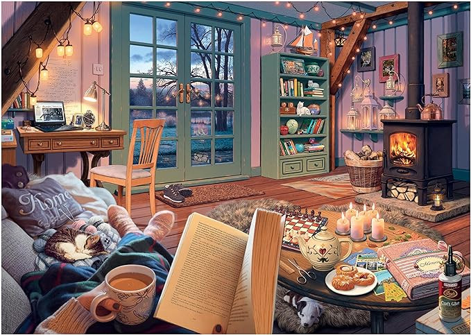 Ravensburger - Cozy Retreat - 500 Piece Large Format Jigsaw Puzzle - Enjoy The Serenity of a Simp... | Amazon (US)
