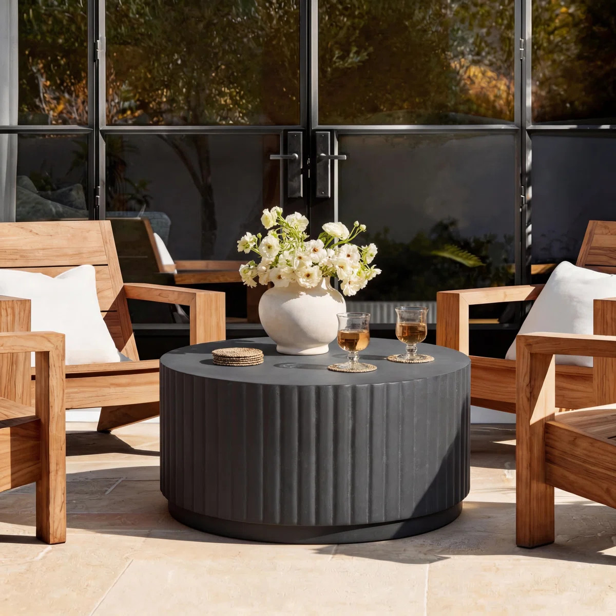 Albert Round Fluted Coffee Table | Wayfair North America