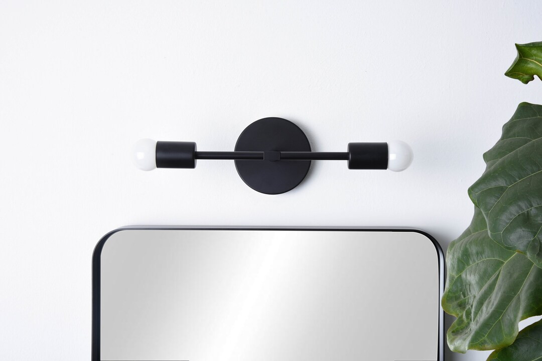 Black Wall Sconce  Black Vanity Light  Matte Black Light  - Etsy | Etsy (US)