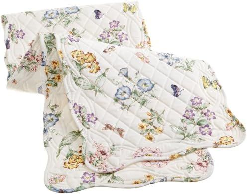 Lenox Butterfly Meadow Quilt 70-Inch Runner, Ivory | Amazon (US)