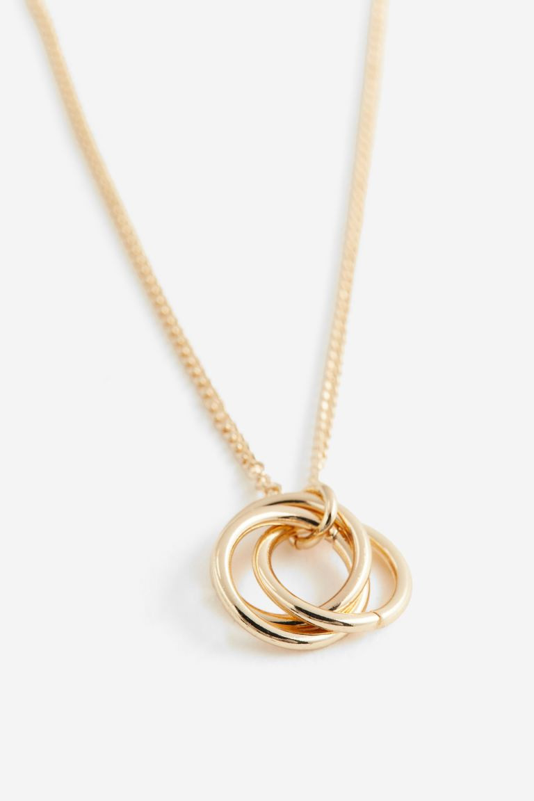 Necklace with Ring Pendants - Gold-colored - Ladies | H&M US | H&M (US + CA)