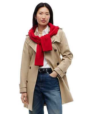 Women's Double-Breasted Belted Trench Coat | Macy's