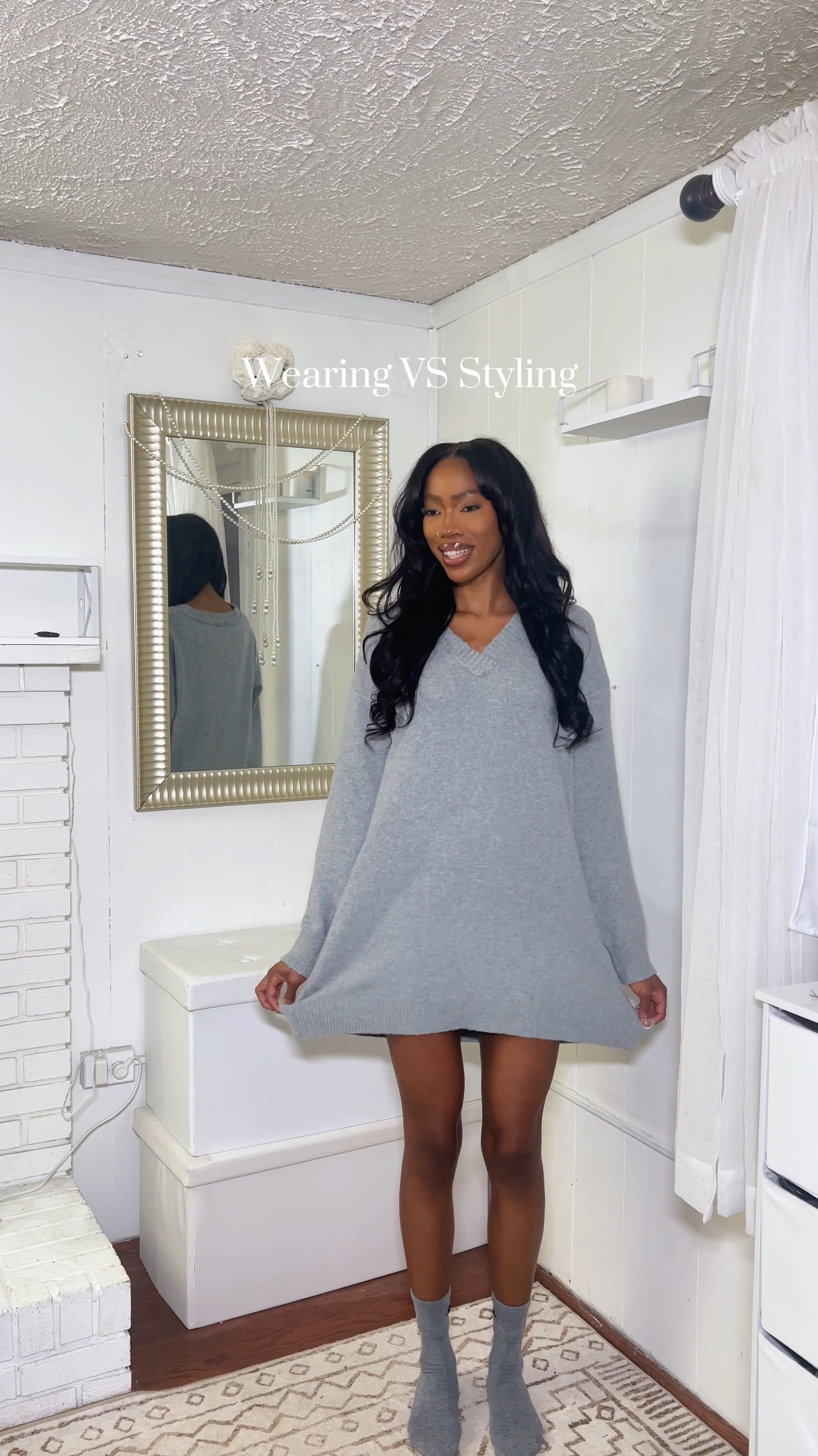 Grey is in this Fall! Here’s an Outfit Idea on how to style grey 🩶 

#LTKVideo #LTKShoeCrush #LTKStyleTip