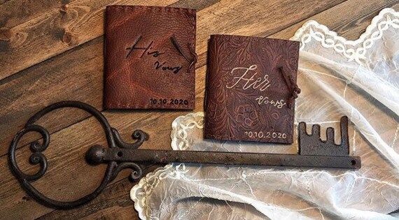Vow books, Vow booklets, Leather vow books, Leather vow booklets, His and her vow books | Etsy (US)