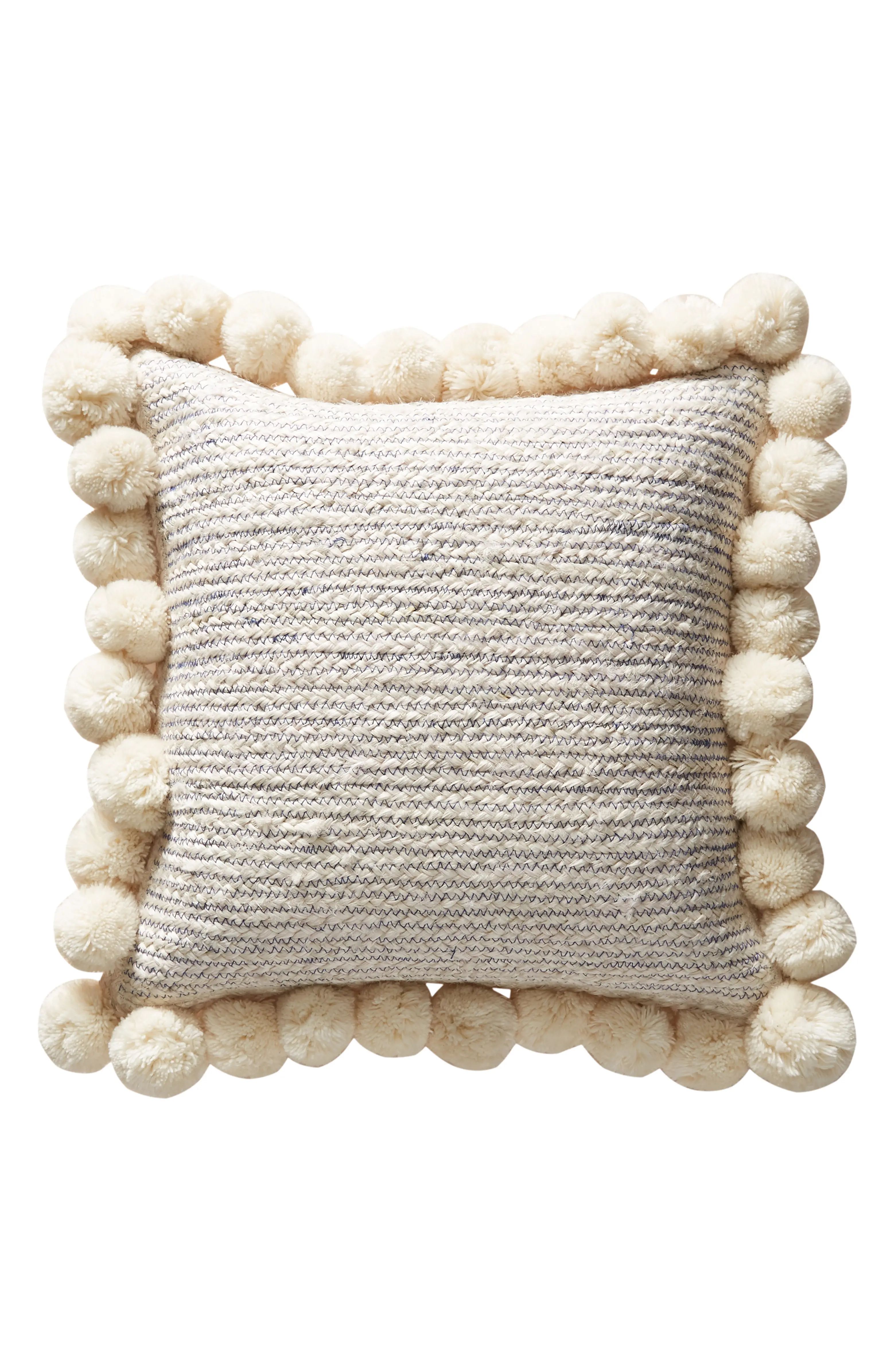 Pompom Jute Accent Pillow | Nordstrom