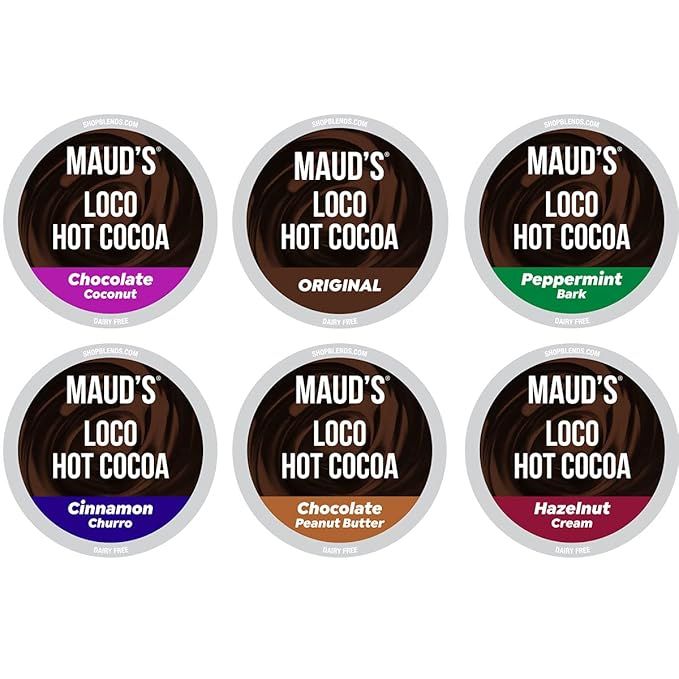 Maud's Flavored Hot Chocolate Variety Pack, 48ct. Solar Energy Produced Recyclable Single Serve G... | Amazon (US)
