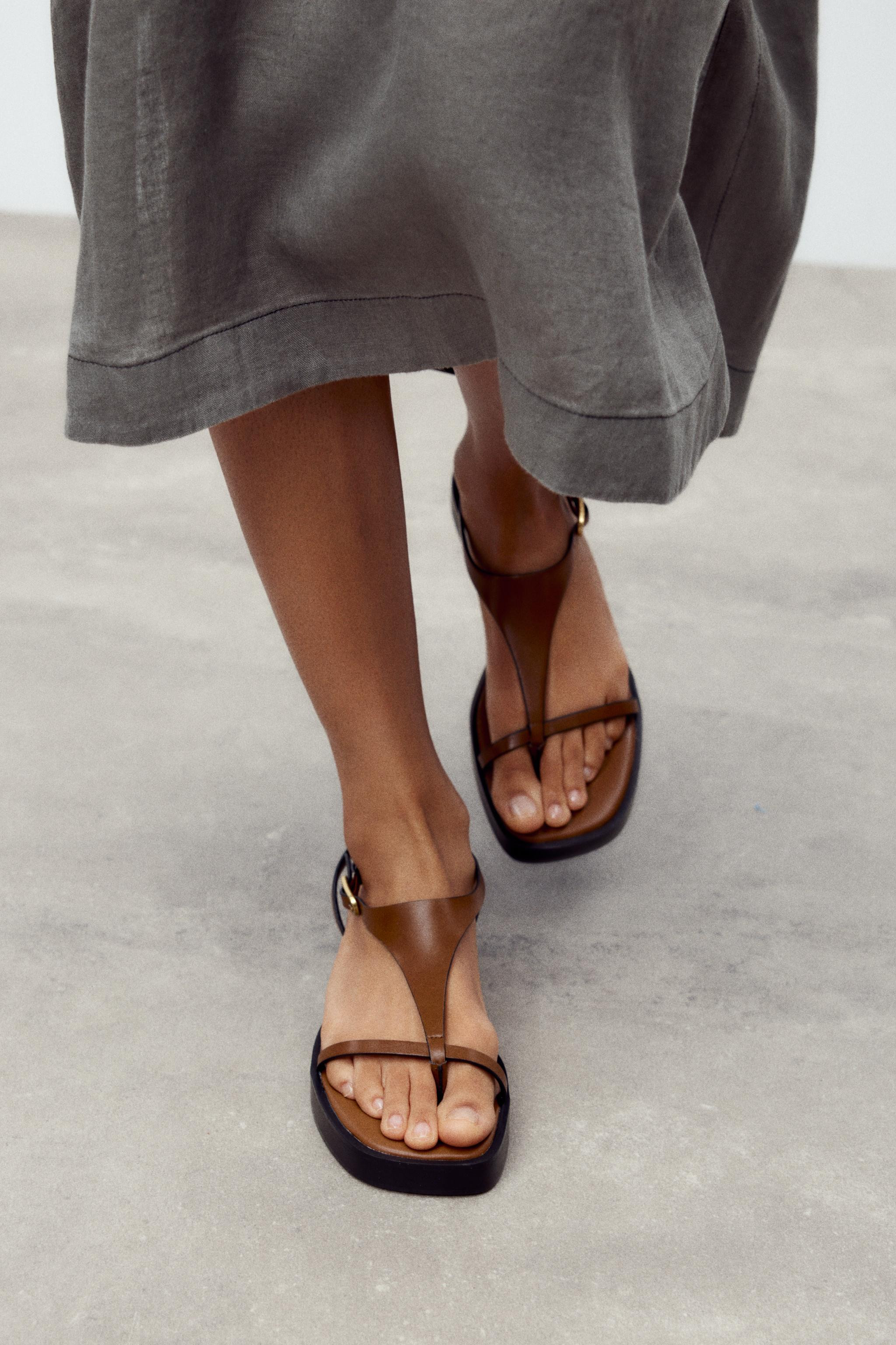 STRAPPY PLATFORM SANDALS | Zara UK