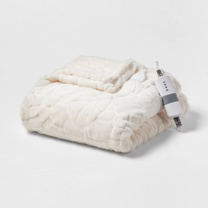 Faux Fur Electric Throw Blanket - Threshold™ | Target