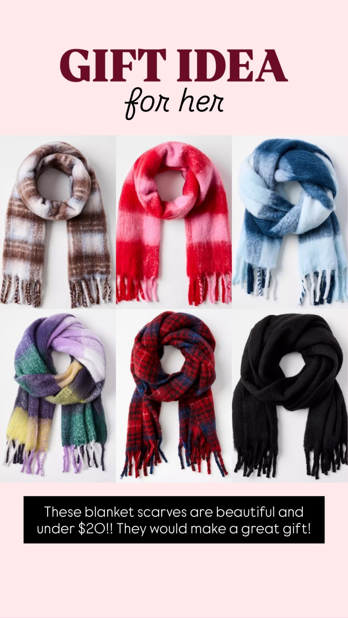 Gift idea for her 
Loft scarves under $20

#LTKGiftGuide #LTKSaleAlert #LTKCyberWeek