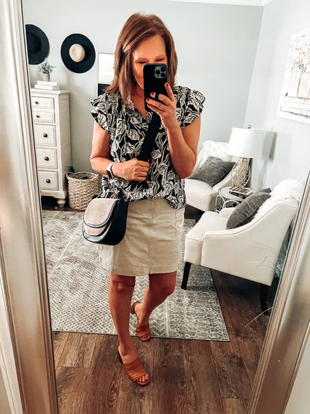 A must have for me in the spring and summer is a skort! #walmartpartner Found this cutie @walmartfashion and I’m obsessed!! More colors and fits tts. Blouse is by Time and Tru, more colors available. 

#walmartfashion #walmart @walmart walmart outfits, walmart finds, Walmart fashion, Time and Tru, spring outfits, everyday outfit, sandals, time and tru

#LTKsalealert #LTKshoecrush #LTKstyletip