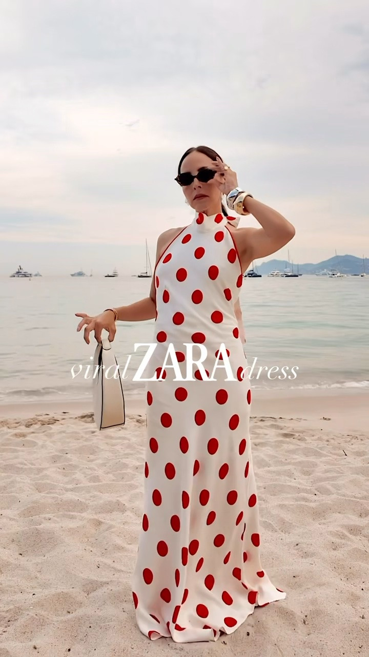 The @Zara dress you need in your closet this summer! The high neck, low back, maxi flowy fit is giving CHIC!! Linked everything below! ⬇️

#LTKootd #LTKTravel #LTKSeasonal