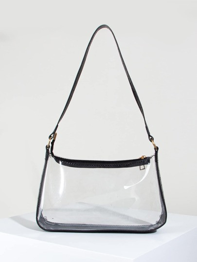 ROMWE Clear Bag, Stadium Approved 12 X 12 X 6 Clear Transparent Purse Bag For Concerts Sports Eve... | SHEIN