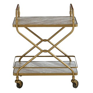 Dorian Marble Bar Cart | Ballard Designs, Inc.