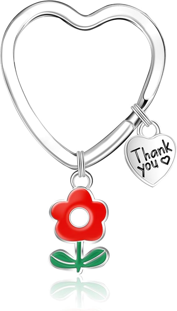 Teacher Appreciation Keychain Gifts Thank You for Helping Me Grow Teacher Day Mother Day Gift Gra... | Amazon (US)