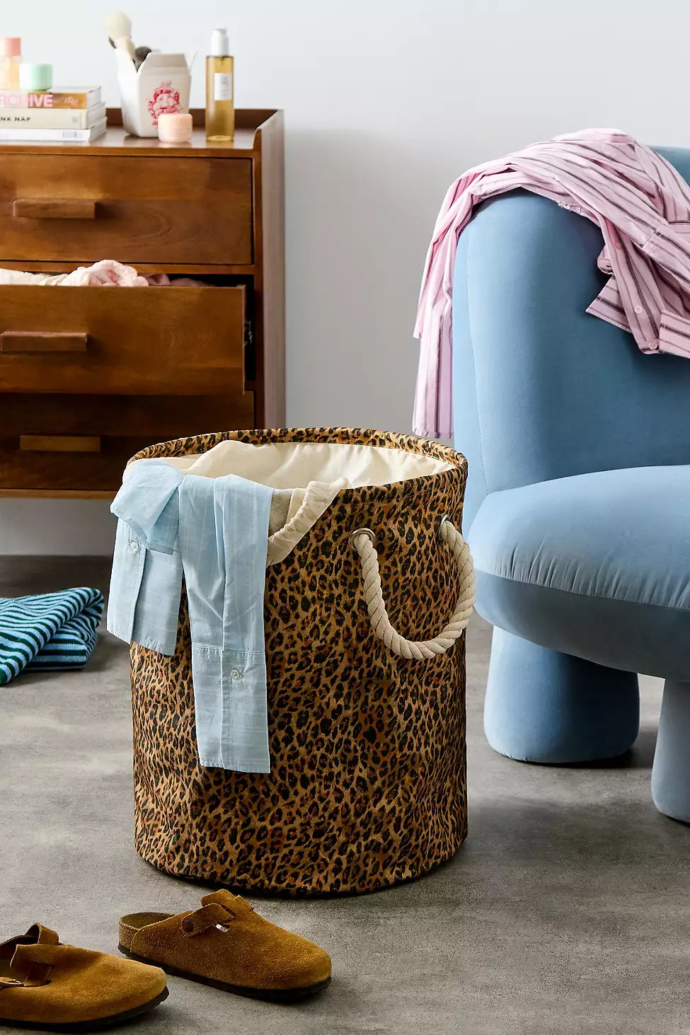 Leopard Print Laundry Basket | Urban Outfitters UK