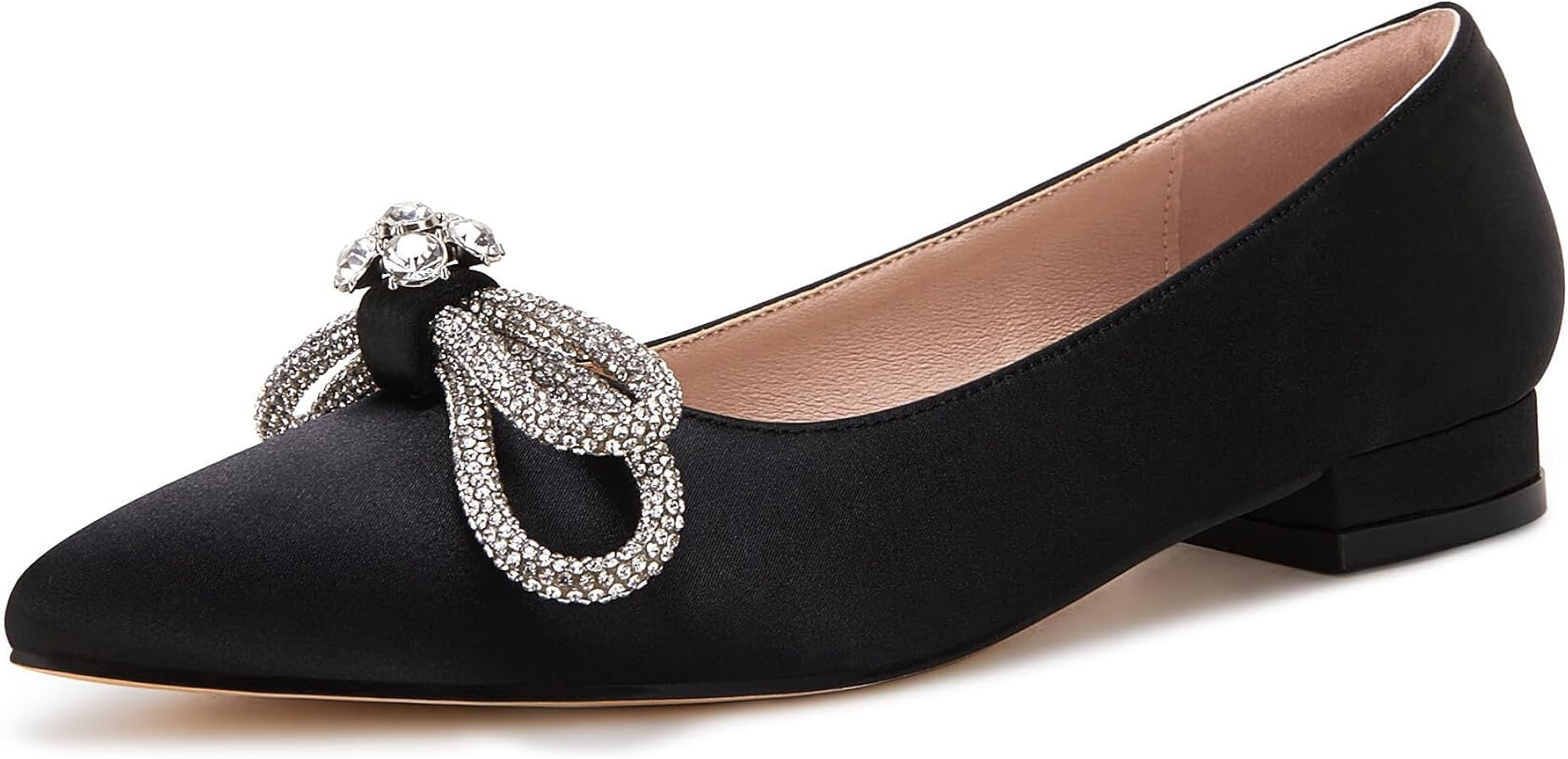 VETASTE Women's Ballet Flats Double Bow Pointed Toe Casual Comfortable Slip on Flat Ballerina Sho... | Amazon (US)