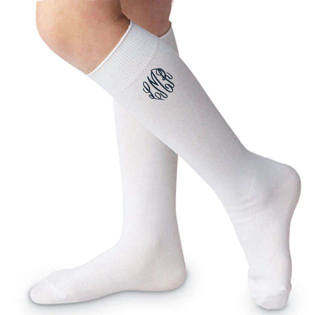 Unisex White Knee High Socks (2 Pack) | Classic Whimsy