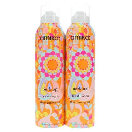 Amika Perk Up Shine Enhancing Oil Control Dry Shampoo with Fresh Clean Scent 5.3 oz 2 Piece | Walmart (US)